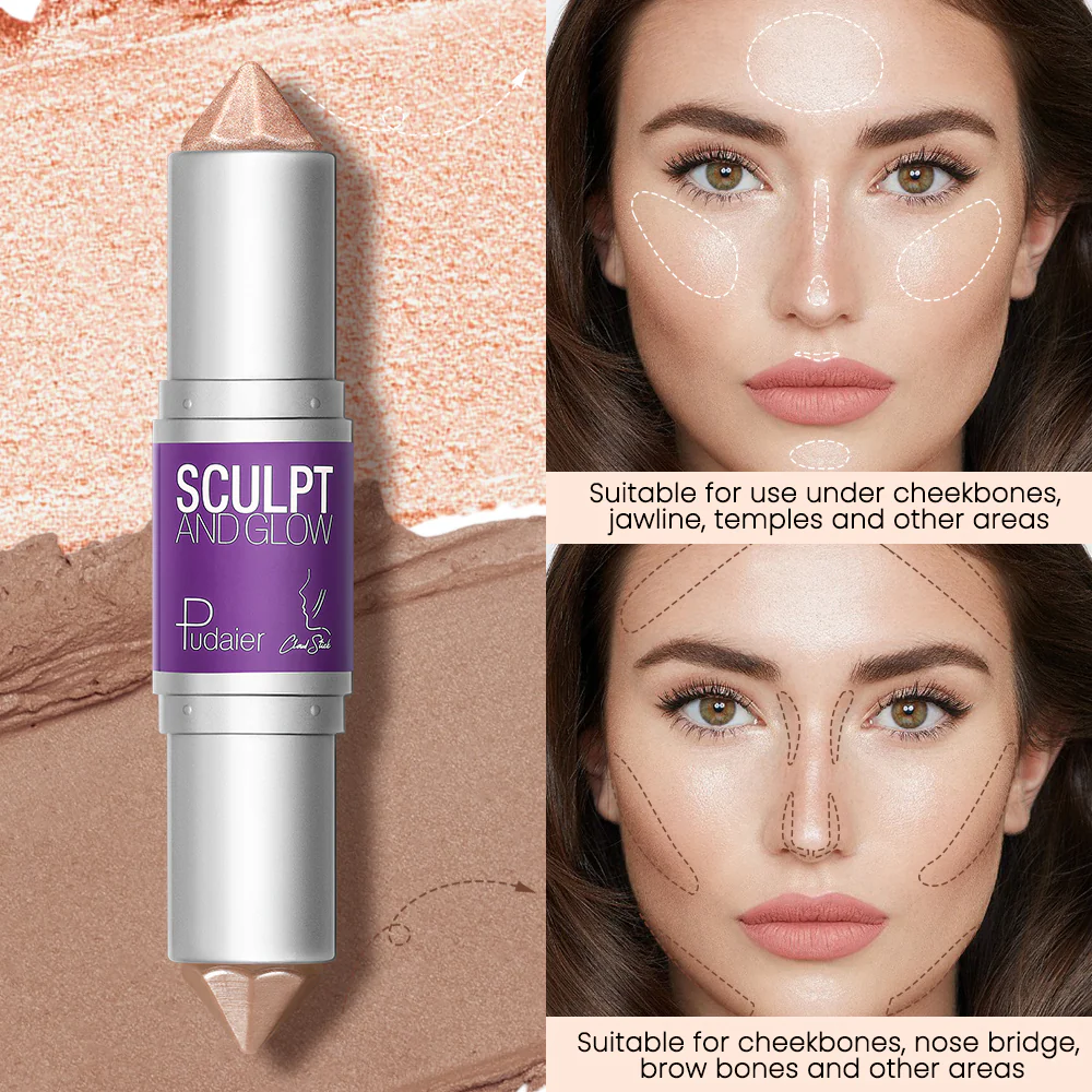 PUDAIER Butter Glow & Contour Multiuse Stick بوداير قلم متعدد الاستخدامات لتفتيح البشرة وتحديد ملامح الوجه